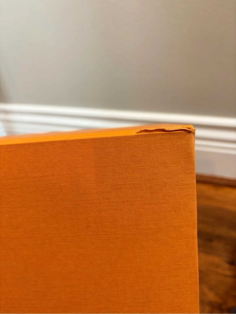 Louis Vuitton Orange Box with Blue Ribbon